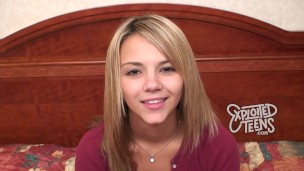 Watch big titted Ashlynn Brooke fuck and suck in her porn debut