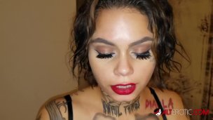 Genevieve Sinn fucked after getting a face tattoo